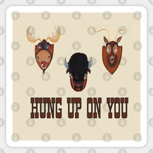 Hung up on you Sticker by magicmirror